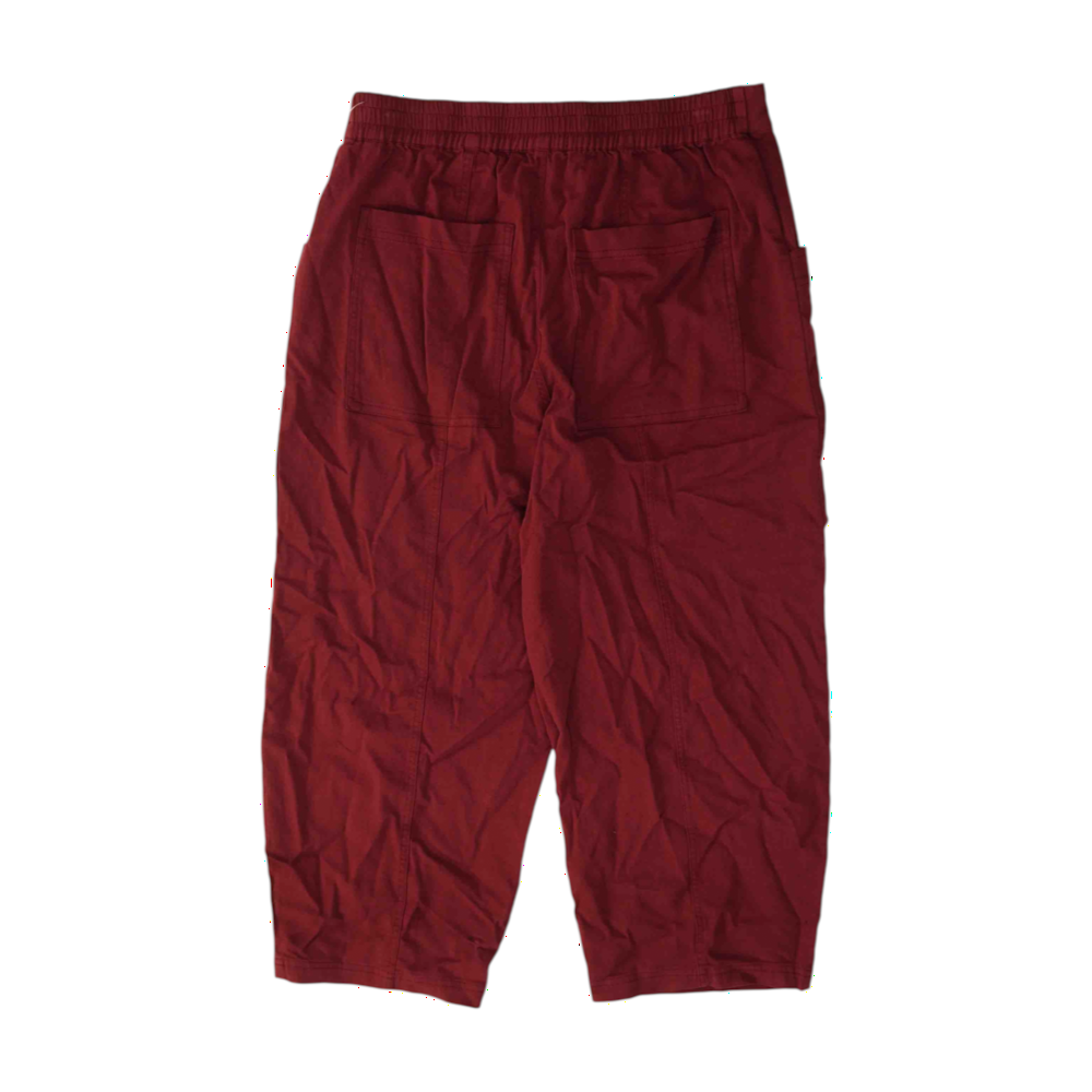 Red Solid Capris