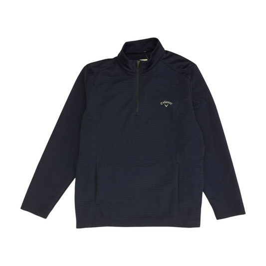 Navy Solid 1/4 Zip Pullover