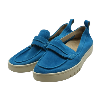 Blue Slip-On Flats