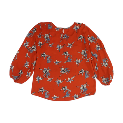 Rust Floral Blouse