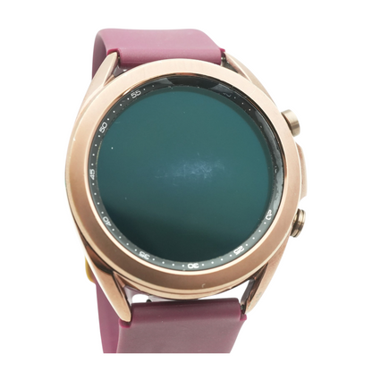 41mm Galaxy Watch3 Rose Gold Smartwatch Plum Band Small