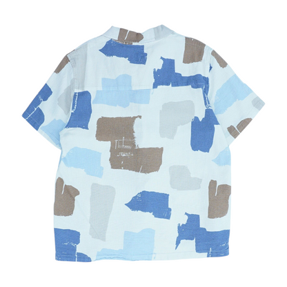 Multi Print Short Sleeve Button Down