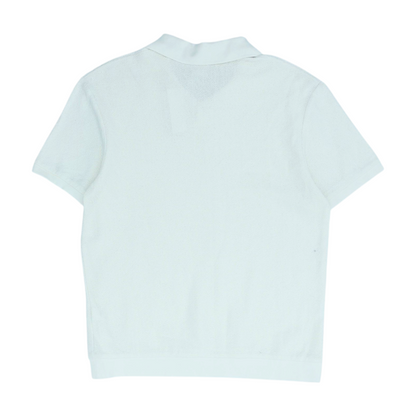 Ivory Solid Short Sleeve Polo