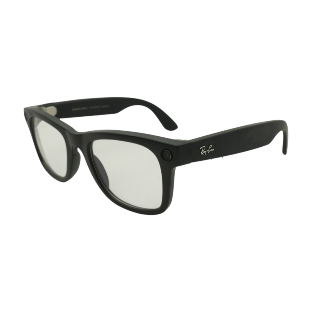 Black Wayfarer Smart Glasses