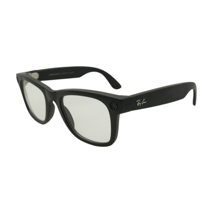 Black Wayfarer Smart Glasses