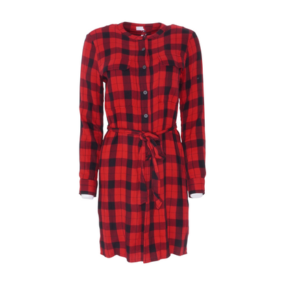 Red Plaid Mini Dress