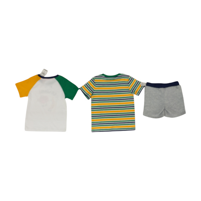 Multi Color Block Short Sleeve Set