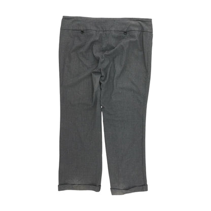 Gray Solid Dress Pants