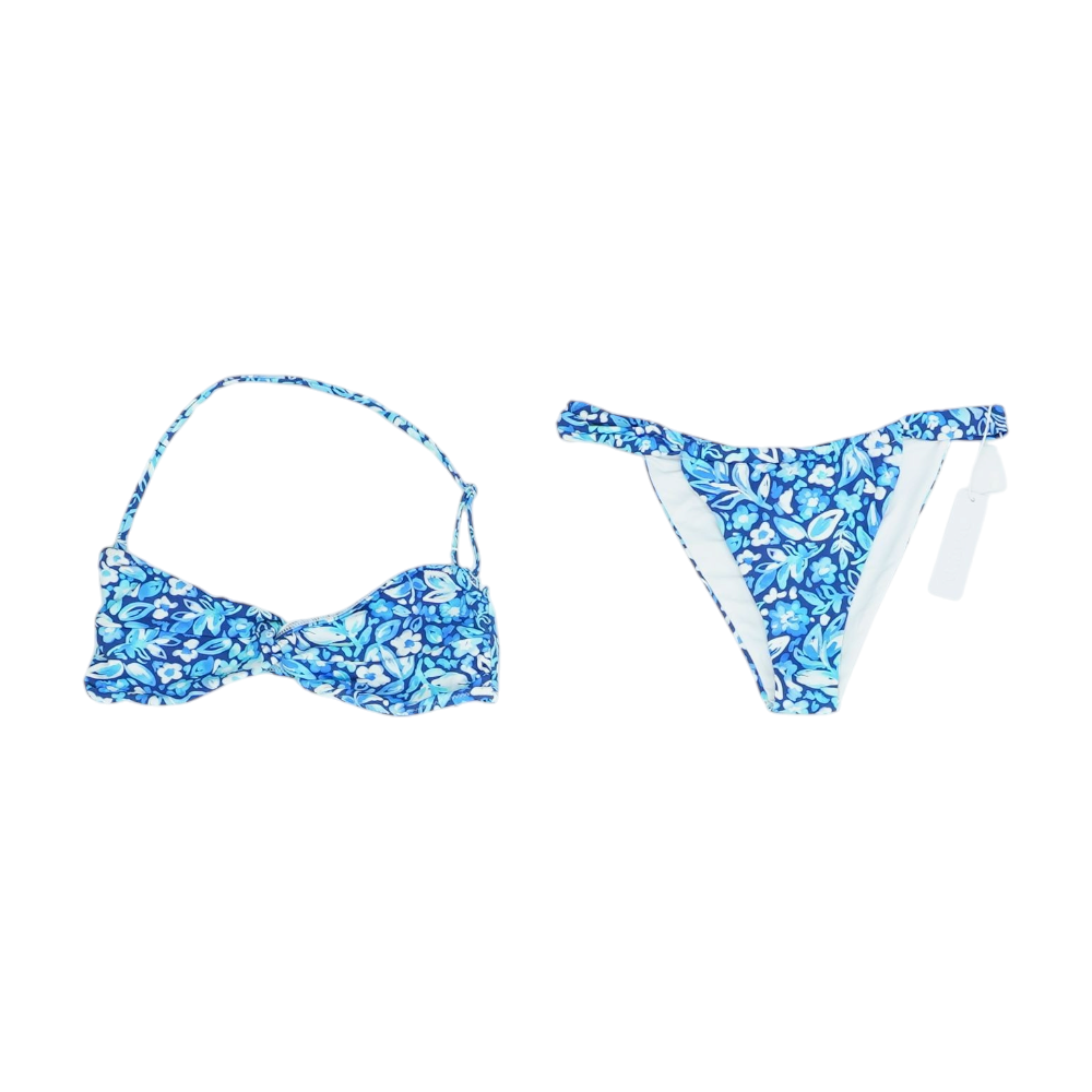 Blue Floral Two-Piece