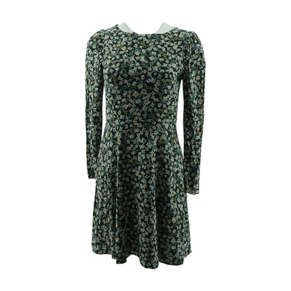 Black Floral Midi Dress