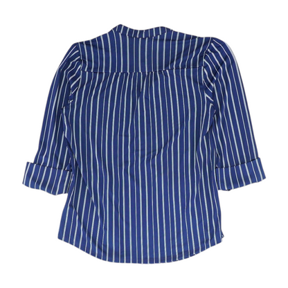 Navy Striped Blouse