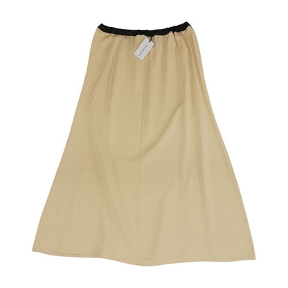 Yellow Solid Maxi Skirt