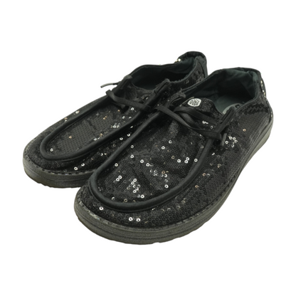 Hey Dude Black Slip-On Flats – Image 2