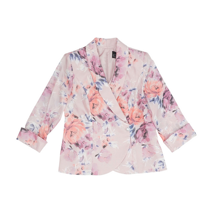 Pink Floral Blazer