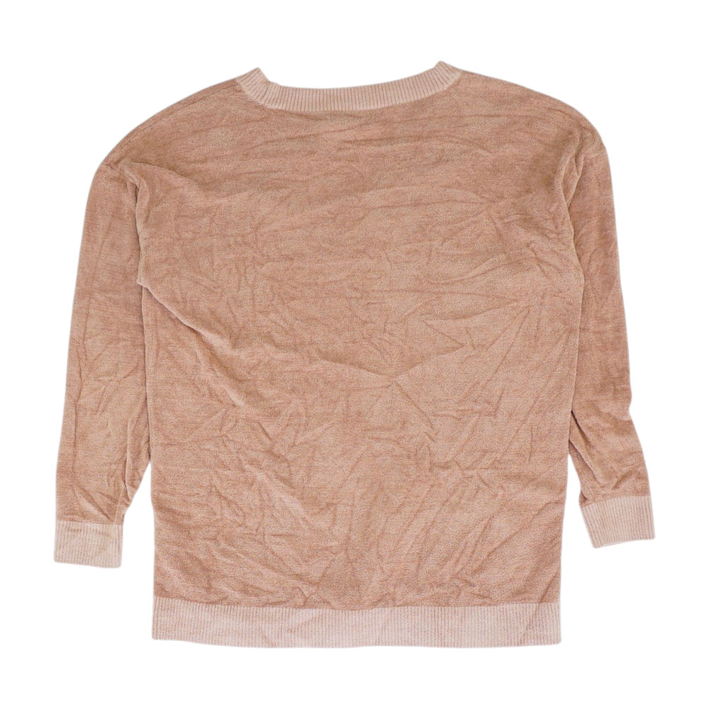 Pink Solid Sweatshirt Pullover