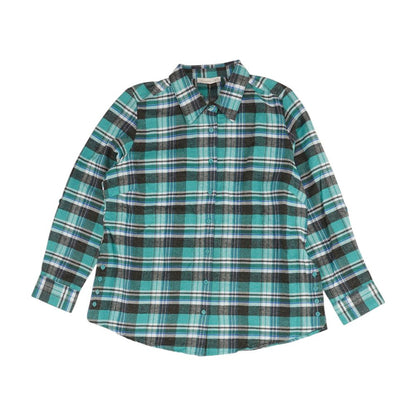 Teal Plaid Button Down