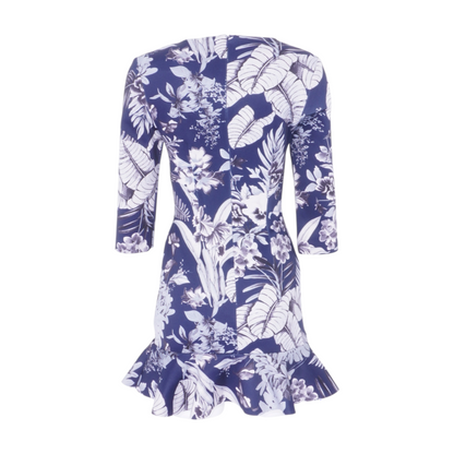 Navy Floral Mini Dress