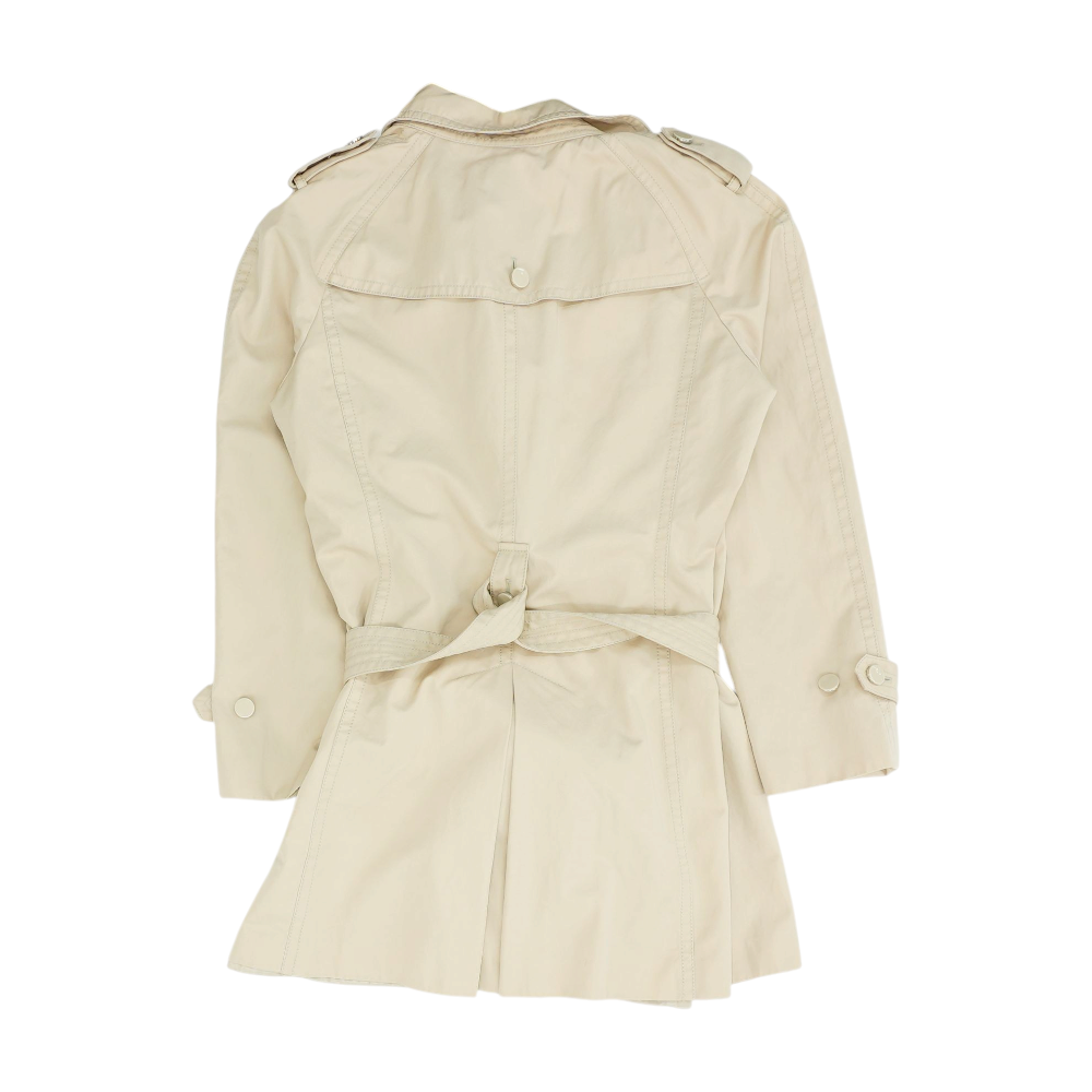 Beige Petite Solid Coat