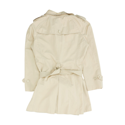 Beige Petite Solid Coat