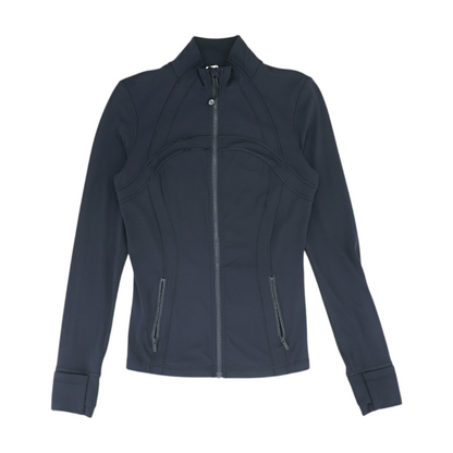 Black Solid Active Jacket