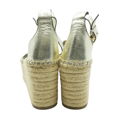 Gold Wedged Sandals