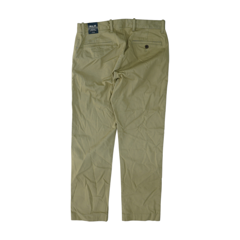 Beige Straight Pants