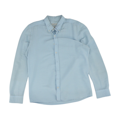 Blue Striped Long Sleeve Button Down