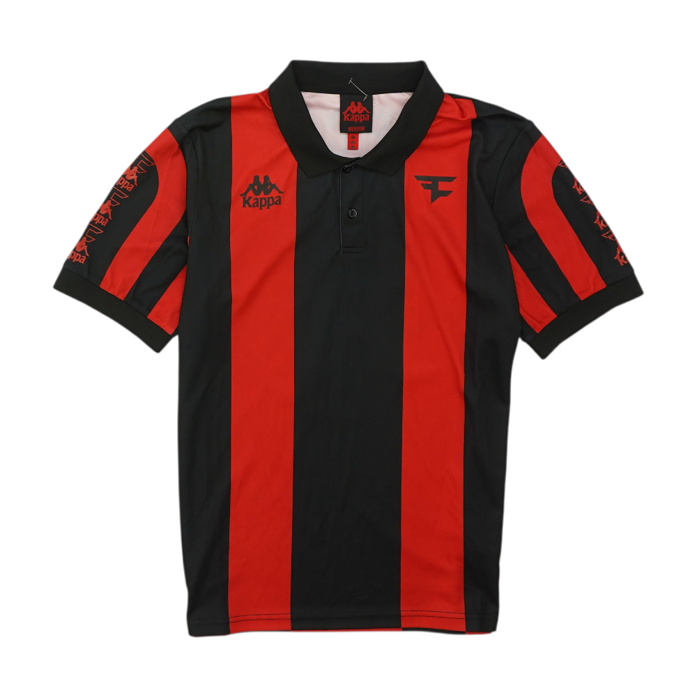 Black Striped Short Sleeve Polo