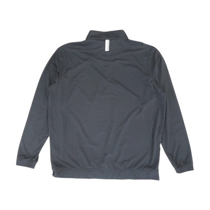Black Solid 1/4 Zip Pullover