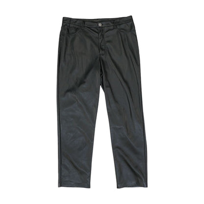 Black Solid Pants