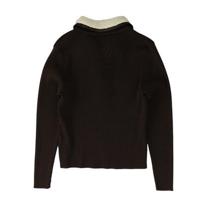 Brown 1/4 Zip Sweater