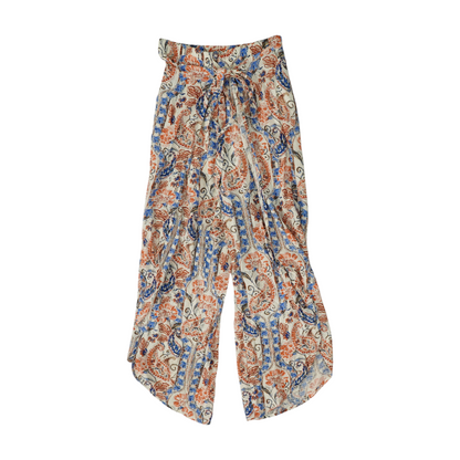 White Floral Pants