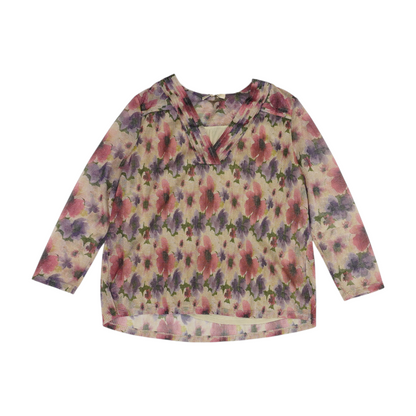 Gold Floral Blouse