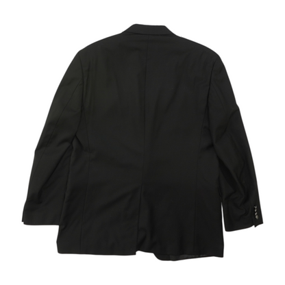 Black Long Solid Suit Jacket