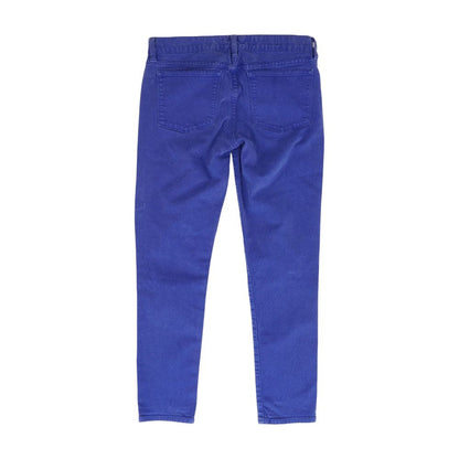 Purple Solid Low Rise Jeans