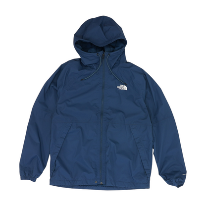 Blue Solid Rain Jacket