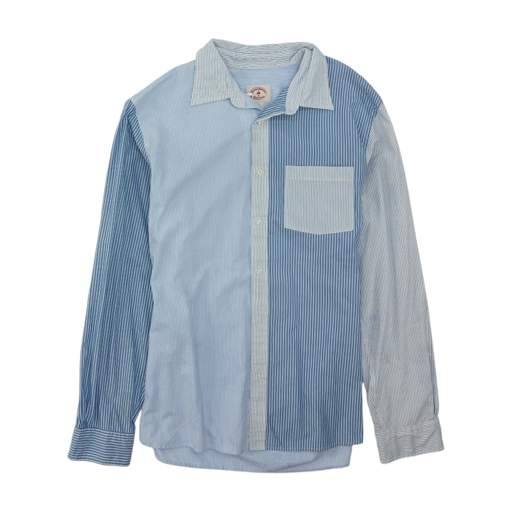 Blue Striped Long Sleeve Button Down