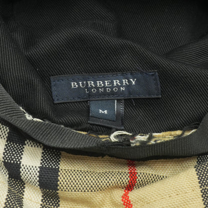 Buckled Check Bucket Hat in Beige
