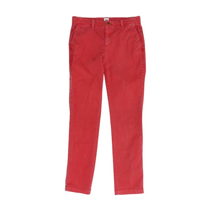 Red Solid Chino Pants