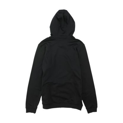 Black Solid Hoodie Pullover