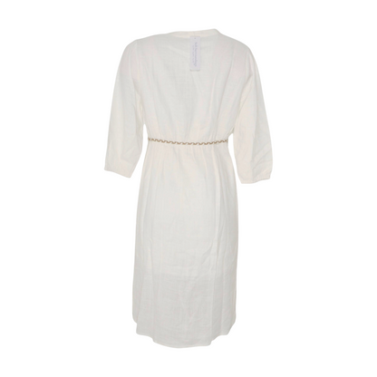 White Petite Midi Dress