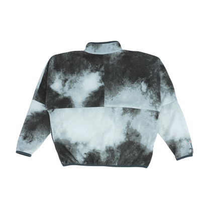 Gray Print 1/4 Zip Pullover