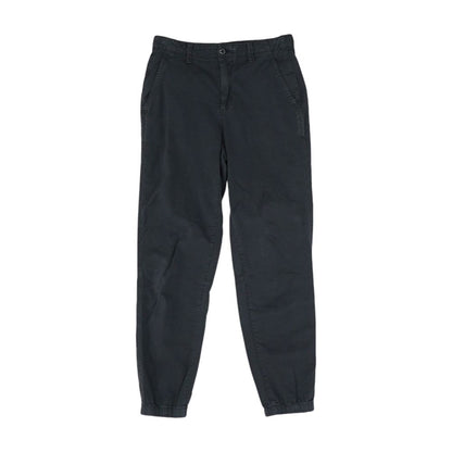 Black Solid Khaki Pants