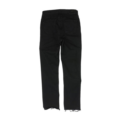Black High Rise Slim Leg Jeans