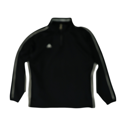 Black Solid 1/4 Zip Pullover