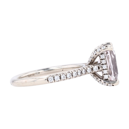 14K White Gold Morganite Fashion Ring