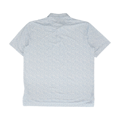 Blue Graphic Short Sleeve Polo