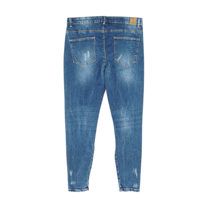 Blue Solid Jeans