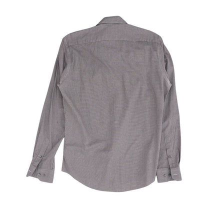 Maroon Check Long Sleeve Button Down