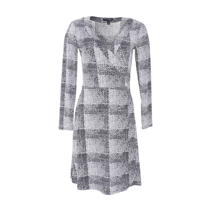 White Print Midi Dress